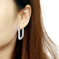 MATK3841 - High Polished Minimalist Stainless Steel Earrings