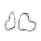 MATK3842 - High Polished Minimalist Stainless Steel Earrings