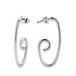 MATK3843 - High Polished Minimalist Stainless Steel Earrings