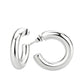 MATK3844 - High Polished Minimalist Stainless Steel Earrings
