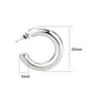 MATK3844 - High Polished Minimalist Stainless Steel Earrings