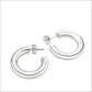 MATK3844 - High Polished Minimalist Stainless Steel Earrings