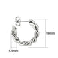MATK3845 - High Polished Minimalist Stainless Steel Earrings