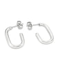 MATK3846 - High Polished Minimalist Stainless Steel Earrings