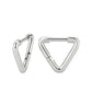 MATK3847 - High Polished Minimalist Stainless Steel Earrings