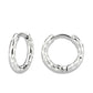 MATK3848 - High Polished Minimalist Stainless Steel Earrings