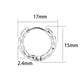 MATK3848 - High Polished Minimalist Stainless Steel Earrings