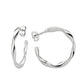 MATK3850 - High Polished Minimalist Stainless Steel Earrings