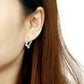MATK3851 - High Polished Minimalist Stainless Steel Earrings