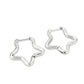 MATK3851 - High Polished Minimalist Stainless Steel Earrings