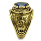 MATK414708G - IP Gold(Ion Plating) Stainless Steel Ring with Synthetic Synthetic Glass in Montana