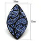 MATK949 - IP Black(Ion Plating) Stainless Steel Ring with Top Grade Crystal  in Sapphire