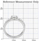 MATS005 - Rhodium 925 Sterling Silver Ring with AAA Grade CZ  in Clear