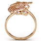 MATS094 - Rose Gold 925 Sterling Silver Ring with AAA Grade CZ  in Rose