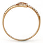 MATS095 - Rose Gold 925 Sterling Silver Ring with AAA Grade CZ  in Clear