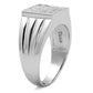 MATS214 - Rhodium 925 Sterling Silver Ring with AAA Grade CZ  in Clear