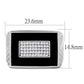 MATS220 - Rhodium 925 Sterling Silver Ring with AAA Grade CZ  in Clear