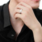 MATS232 - Rhodium 925 Sterling Silver Ring with AAA Grade CZ  in Clear