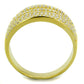 MATS254 - Gold 925 Sterling Silver Ring with AAA Grade CZ  in Clear