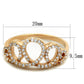 MATS279 - Rose Gold 925 Sterling Silver Ring with AAA Grade CZ  in Clear
