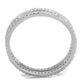 MATS434 - Rhodium 925 Sterling Silver Ring with AAA Grade CZ  in Clear