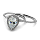 MATS466 - Rhodium 925 Sterling Silver Ring with AAA Grade CZ  in Clear