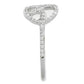 MATS519 - Rhodium 925 Sterling Silver Ring with AAA Grade CZ  in Clear