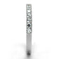 MATS534 - Rhodium 925 Sterling Silver Ring with AAA Grade CZ  in Clear