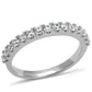 MATS534 - Rhodium 925 Sterling Silver Ring with AAA Grade CZ  in Clear
