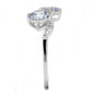 MATS577 - Rhodium 925 Sterling Silver Ring with AAA Grade CZ  in Light Amethyst