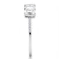 MATS579 - Rhodium 925 Sterling Silver Ring with AAA Grade CZ  in Clear