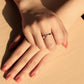 MATS591 - Rose Gold 925 Sterling Silver Ring with AAA Grade CZ  in Clear