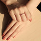 MATS592 - Rose Gold 925 Sterling Silver Ring with AAA Grade CZ  in Clear