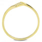 MATS594 - Gold 925 Sterling Silver Ring with AAA Grade CZ  in Clear