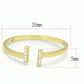 MATS595 - Gold 925 Sterling Silver Ring with AAA Grade CZ  in Clear