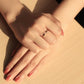 MATS595 - Gold 925 Sterling Silver Ring with AAA Grade CZ  in Clear