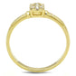 MATS597 - Gold 925 Sterling Silver Ring with AAA Grade CZ  in Clear