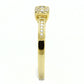 MATS597 - Gold 925 Sterling Silver Ring with AAA Grade CZ  in Clear