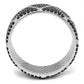 MATS600 - Rhodium + Ruthenium 925 Sterling Silver Ring with Synthetic Spinel in Multi Color