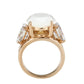MATK3788 - IP Rose Gold(Ion Plating) Stainless Steel Ring with Synthetic in Fireopal