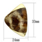 MAVL077 - IP Gold(Ion Plating) Brass Earrings with Synthetic Synthetic Stone in Animal pattern