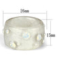 MAVL078 -  Resin Ring with Top Grade Crystal  in Aurora Borealis (Rainbow Effect)