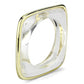 MAVL081 - IP Gold(Ion Plating) Brass Ring with Synthetic Synthetic Stone in Clear
