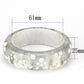 MAVL092 -  Resin Bangle with Top Grade Crystal  in Aurora Borealis (Rainbow Effect)