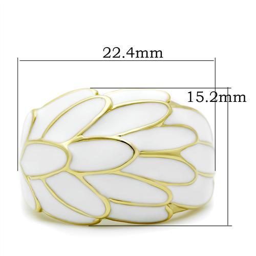 MAGL005 - IP Gold(Ion Plating) Brass Ring with No Stone