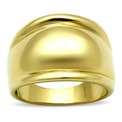 MAGL010 - IP Gold(Ion Plating) Brass Ring with No Stone