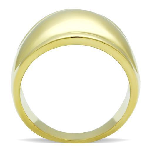 MAGL010 - IP Gold(Ion Plating) Brass Ring with No Stone