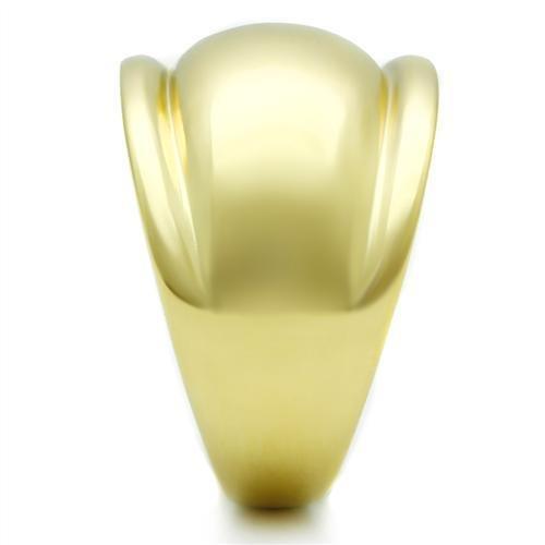 MAGL010 - IP Gold(Ion Plating) Brass Ring with No Stone