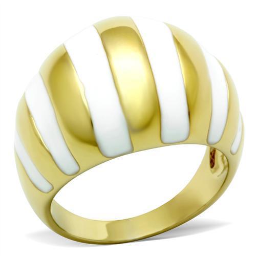 MAGL023 - IP Gold(Ion Plating) Brass Ring with No Stone