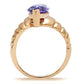 MAGL139 - IP Rose Gold(Ion Plating) Brass Ring with AAA Grade CZ  in Light Amethyst